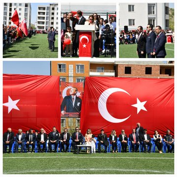 Kaymakamımız  Ömer Tuğrul KUNDAKÇI , eşi Miyase Büşra KUNDAKÇI Hanımefendi 23 Nisan Ulusal Egemenlik ve Çocuk Bayramı Programlarına katıldı.